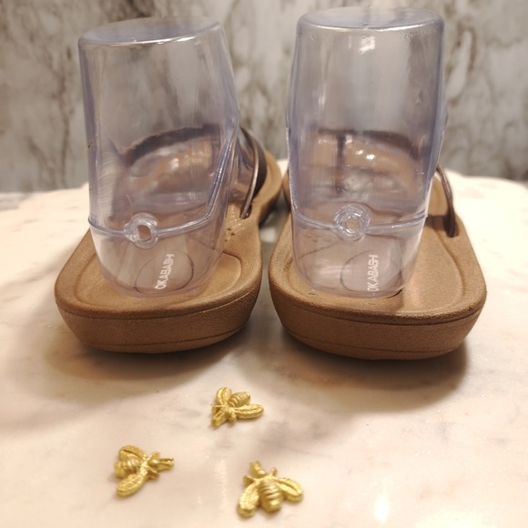 Okabashi Women's Thong Sandals M/L Brown Casual Flip‎ Flop Flats Comfort Slip On - Picture 7 of 8